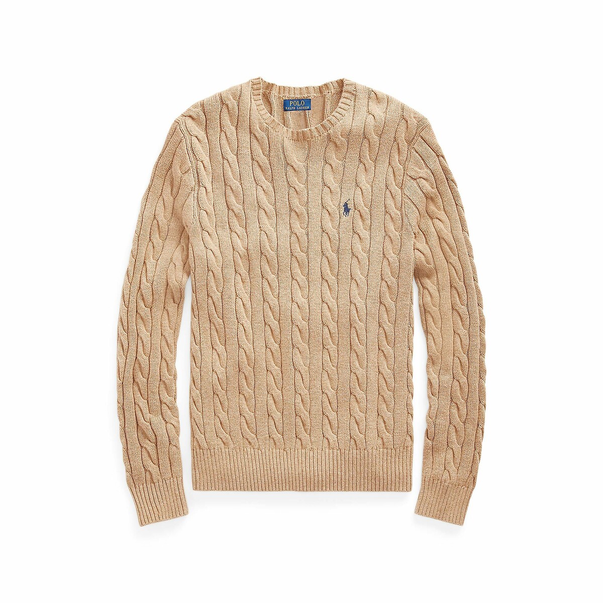 POLO RALPH LAUREN<br>Suéter de algodão trançado