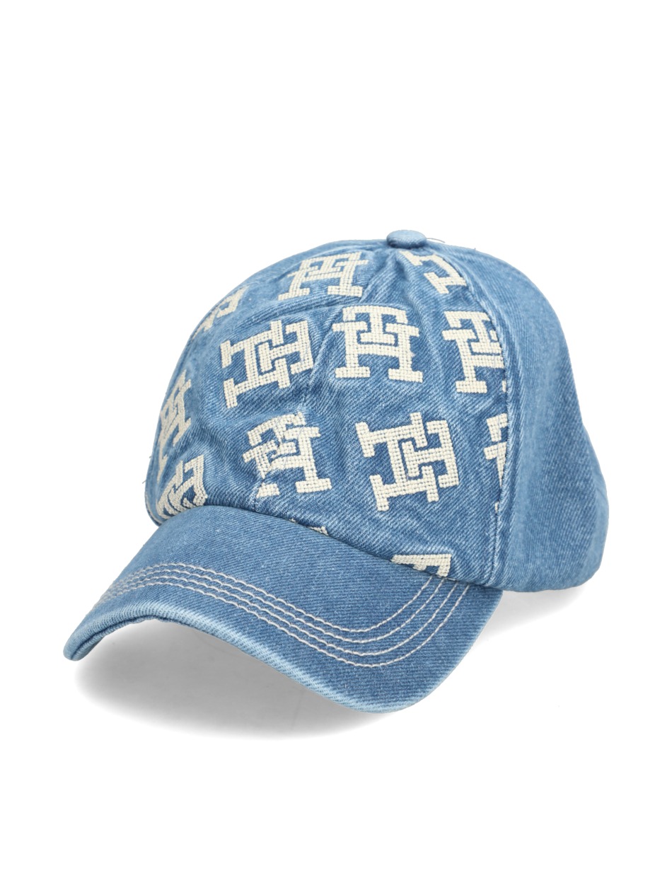 ICONIC MONOGRAM CAP DENIM