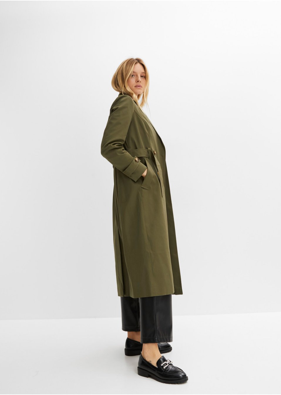 Trench-coat avec ceinture (Ens. 2 pces.)