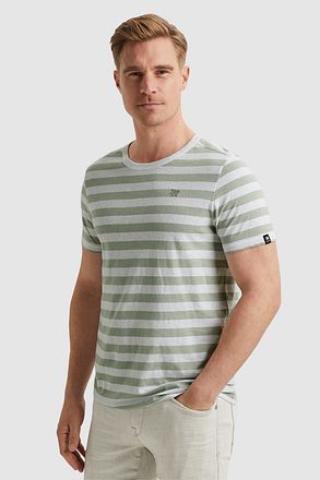 Vanguard T-Shirt Strepen Groen VTSS2404534-9038 kopen