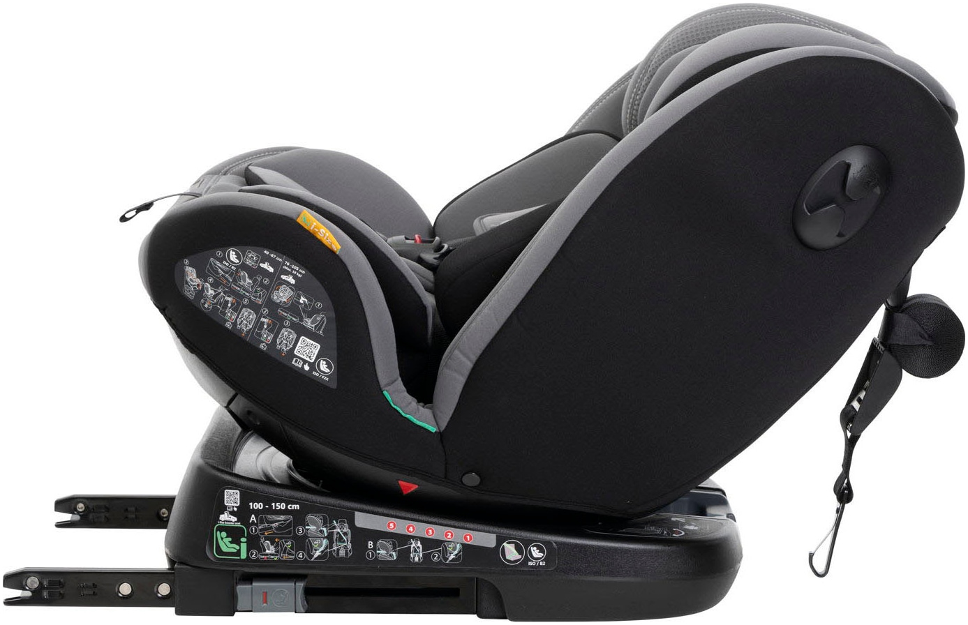 Chicco Autokindersitz »Unico Evo i-Size, Grey Black« ISOFIX-Befestigung