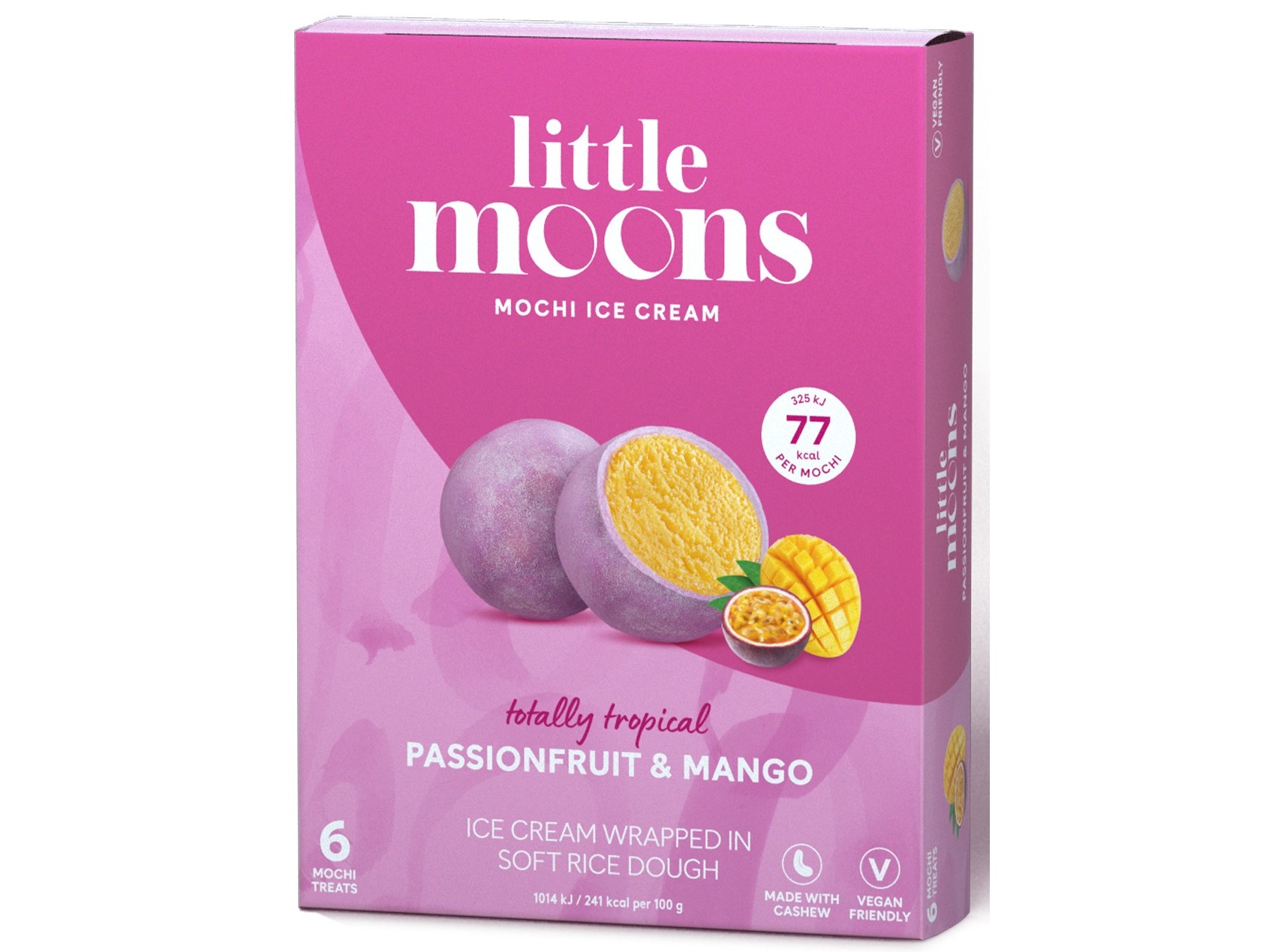 GELADO MOCHI LITTLE MOONS MANGA MARACUJÁ 192G (6UN)