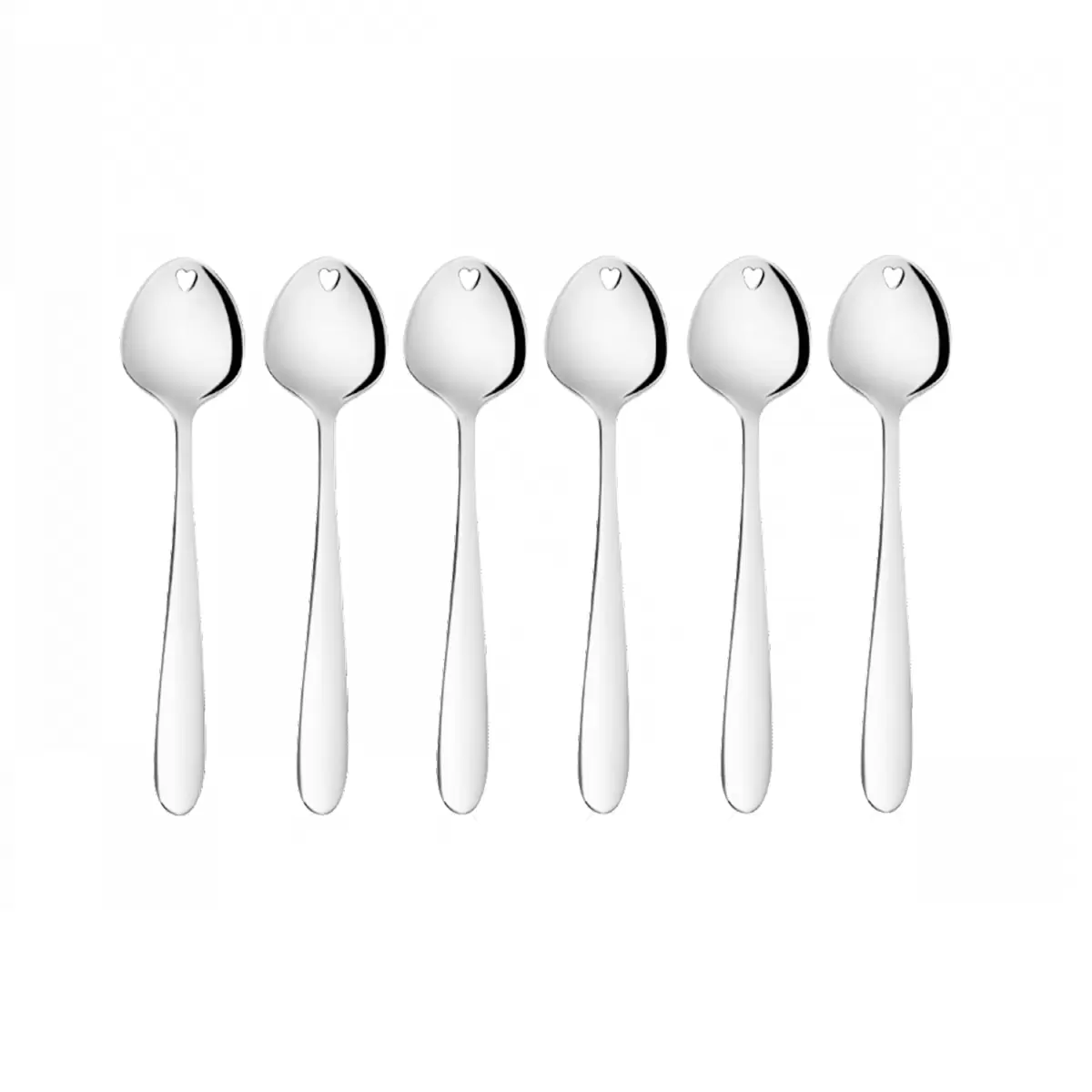 Glacelöffel Set S-Line Silber