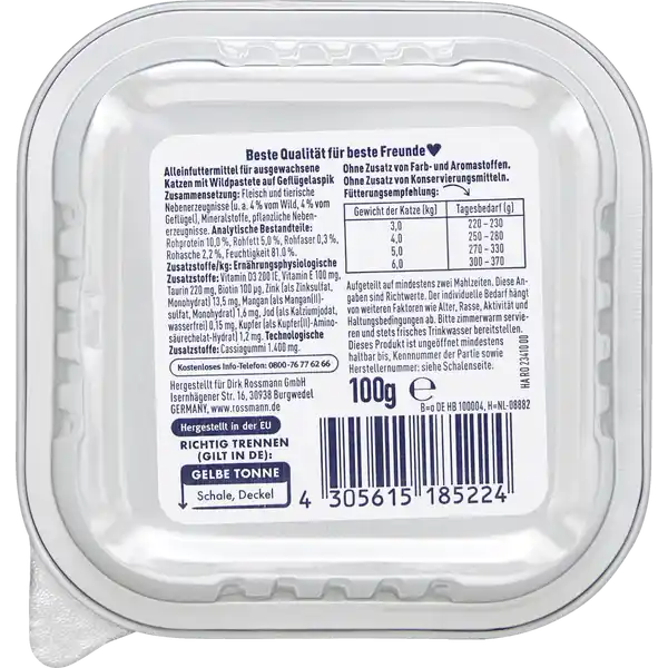 Schlemmer-Menü mit Wildpastete auf Geflügelaspik