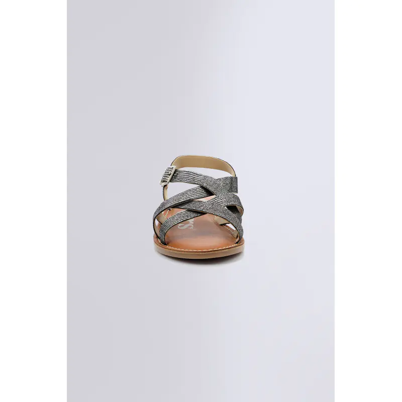 Kick diana Gris metal SANDALES Cuir Femme