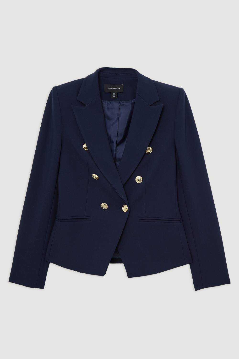 KarenMillen Blazer Militaire Ajusté à Boutons