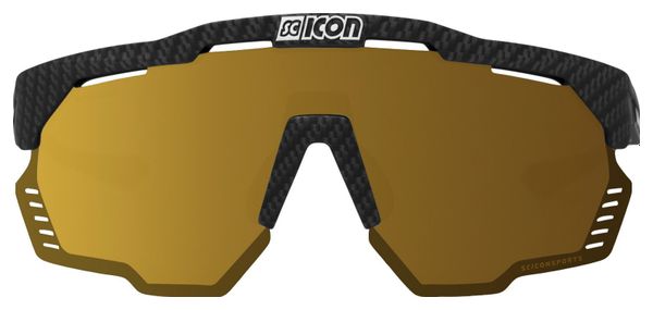 Scicon Sports Aeroshade Kunken Lunettes De Soleil De Performance Sportive (Scnpp Multimireur Bronze/Compagnon De Carbone)
