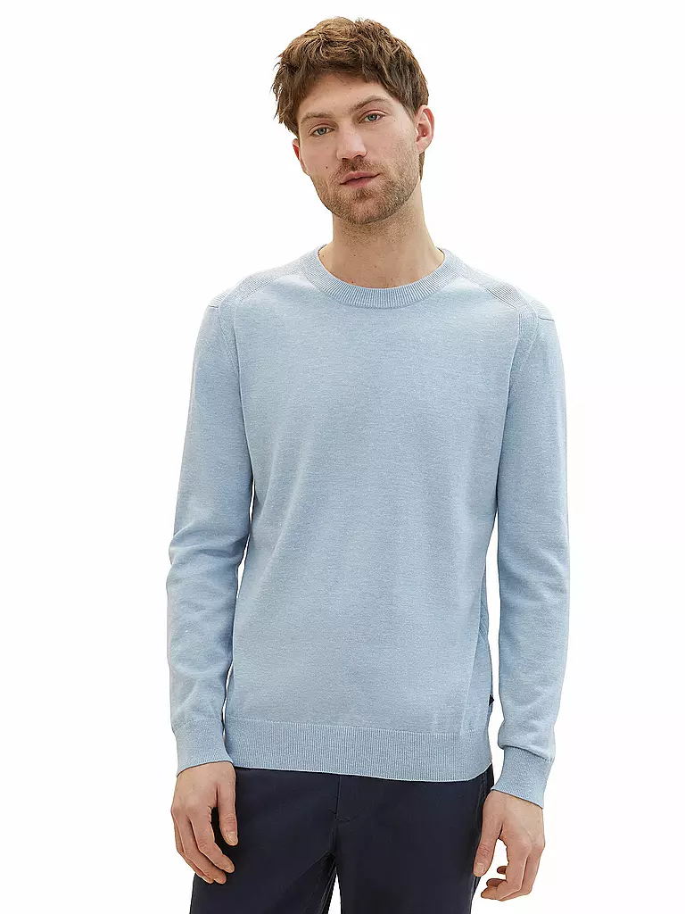 TOM TAILOR Pullover Regular Fit hellblau