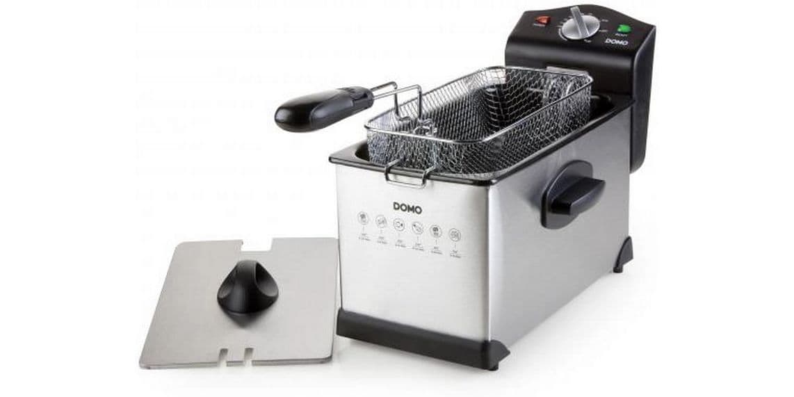 Domo Fritteuse DO514FR 3 l, Silber Ölfritteuse