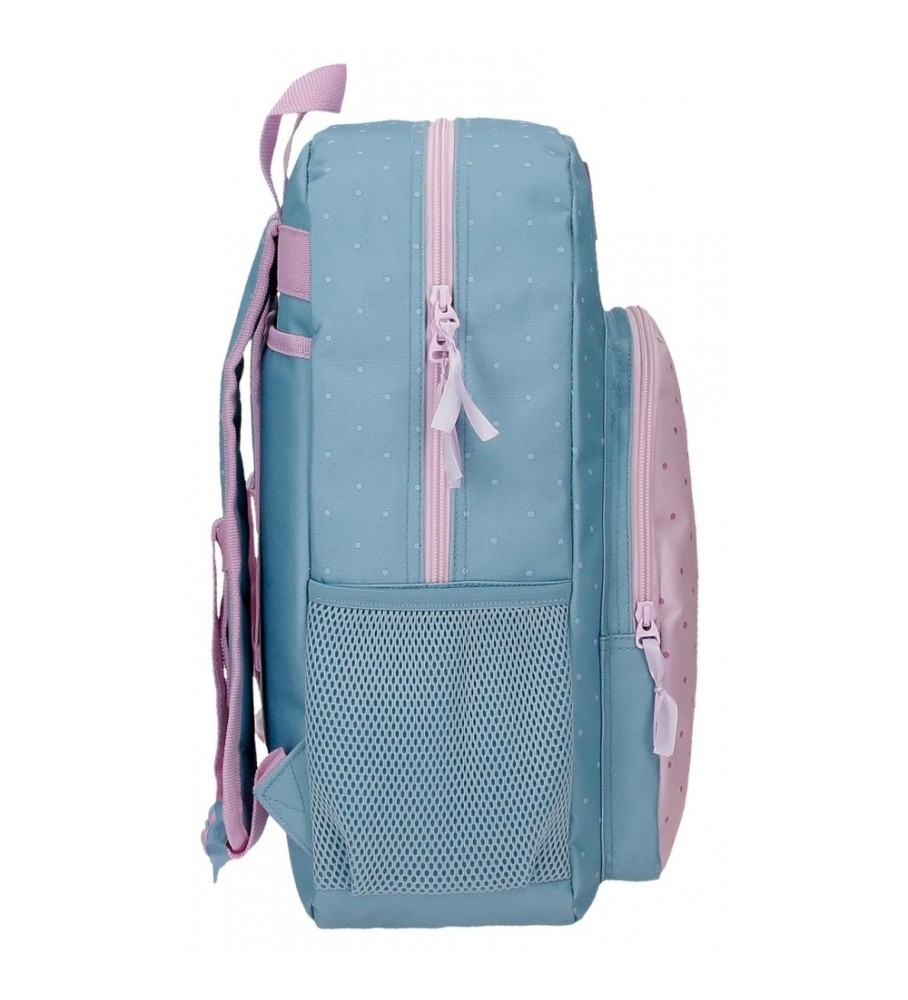 Roll Road Mochila Escolar Roll Road Peace 40 cm azul, rosa