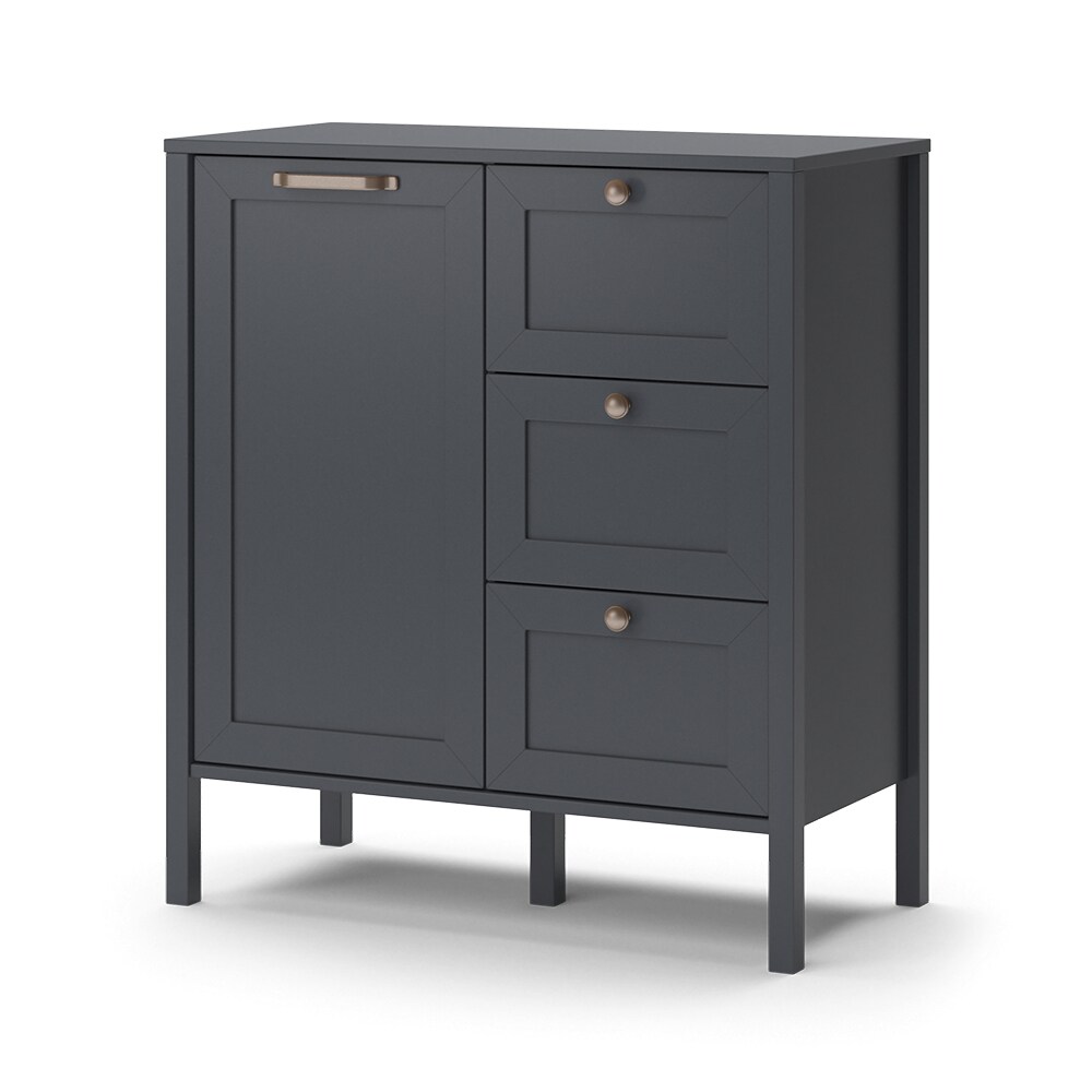 Vicco Kommode Wohnzimmerschrank Sideboard Ewan Anthrazit 80 cm Schublade Tür