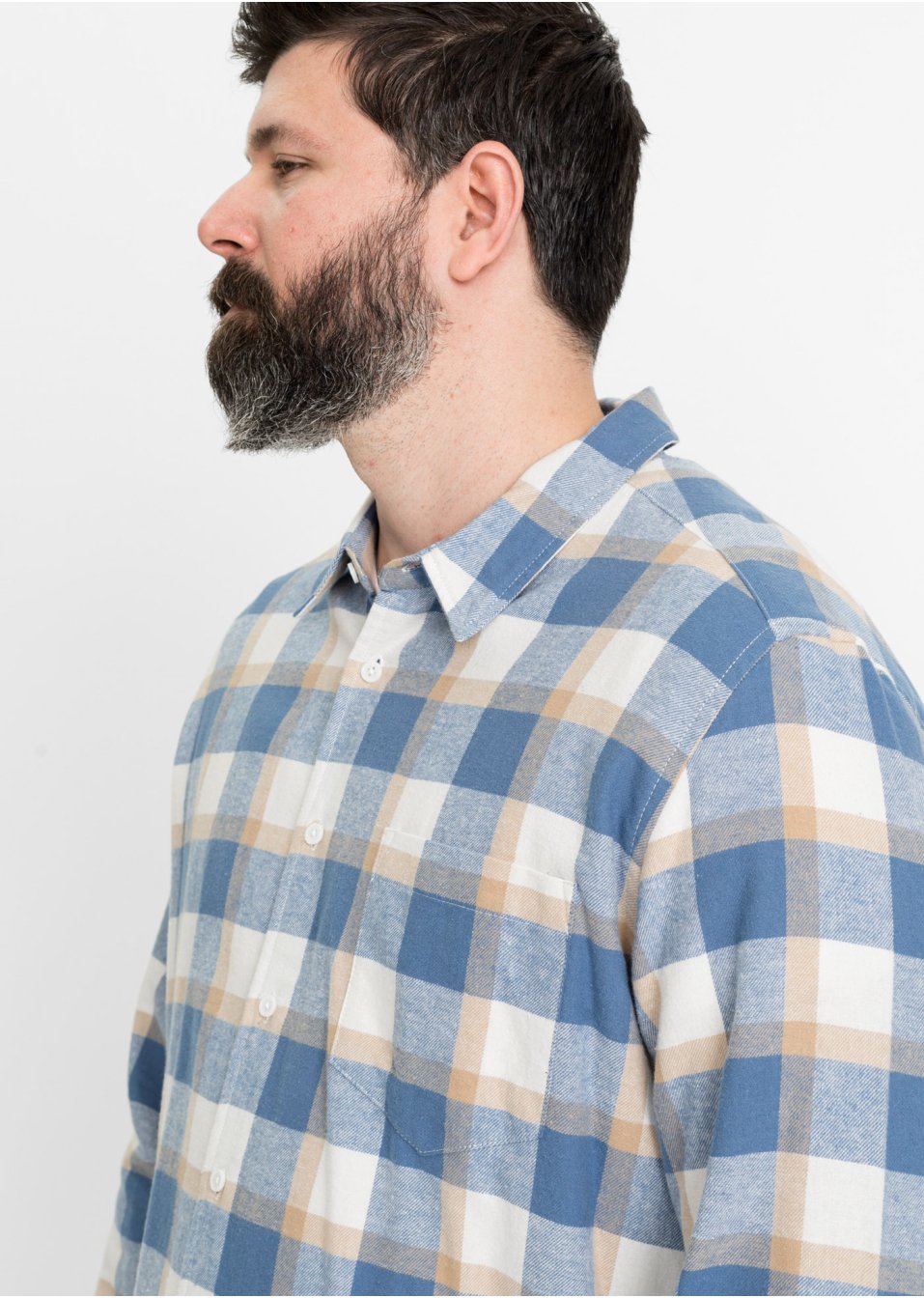Chemise manches longues en flanelle