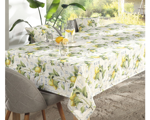 Buitentafelkleed Victoria Lemon 130 x 160 cm
