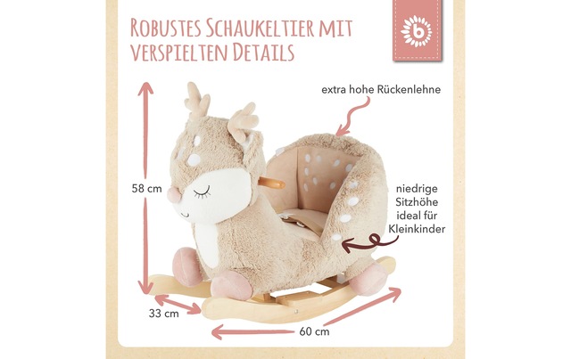 BIECO Schaukeltier »Ella« Holzart: Pinie (China)