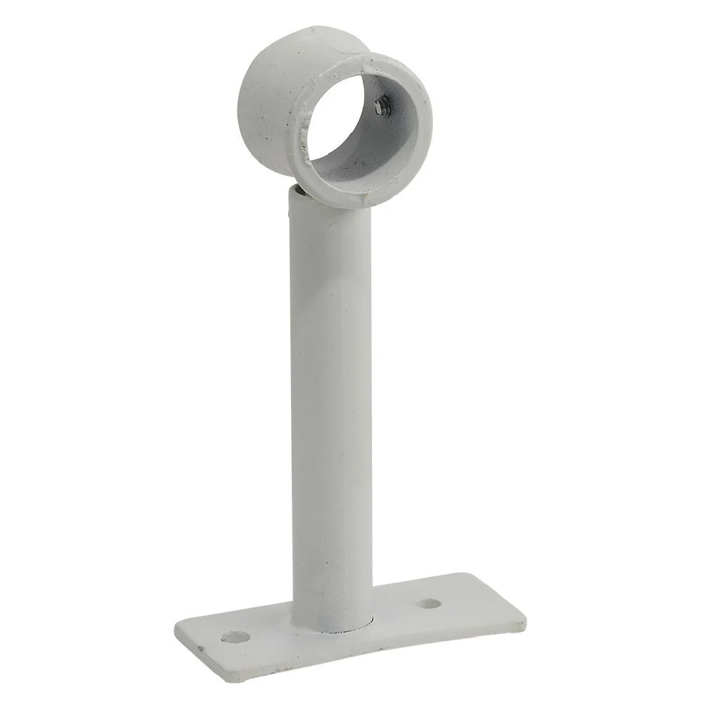 Support extensible métal blanc pour tringle à rideau Ø2xL8/16,5cm