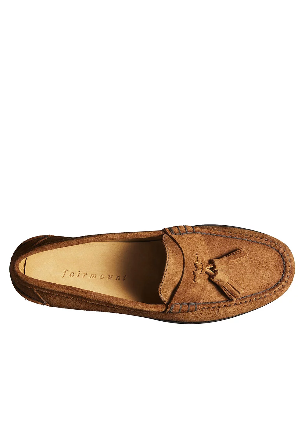 TASSEL MOC VELOURS MARRON