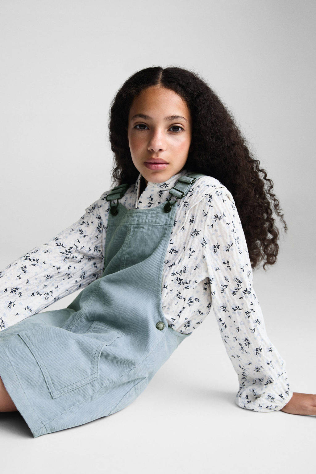 Mango Kids overgooier lichtblauw