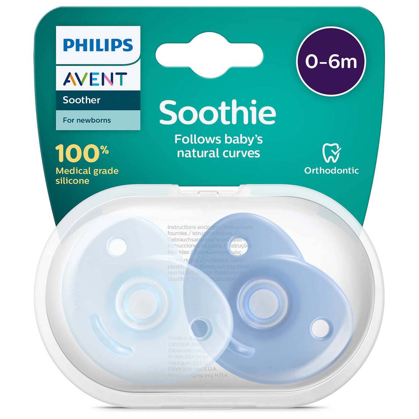 Philips Avent soothie fopspeen blauw
