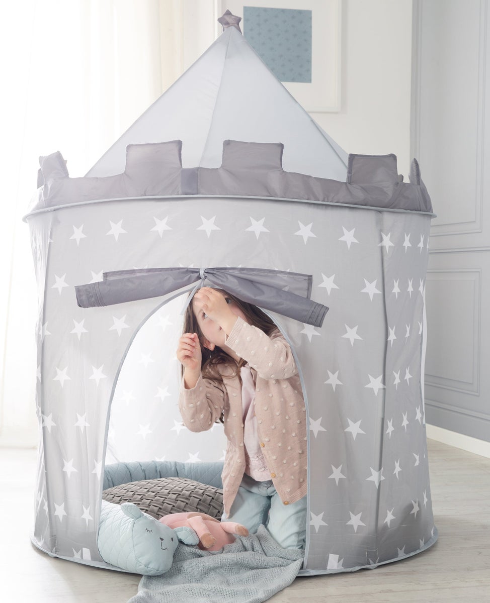ROBA Speeltent Ridderkasteel 'Sterren' - Stoffen Speelhuis - incl. Tas