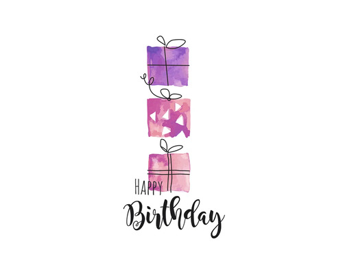 Ansichtkaart Happy Birthday Gifts 10,5x14,8 cm