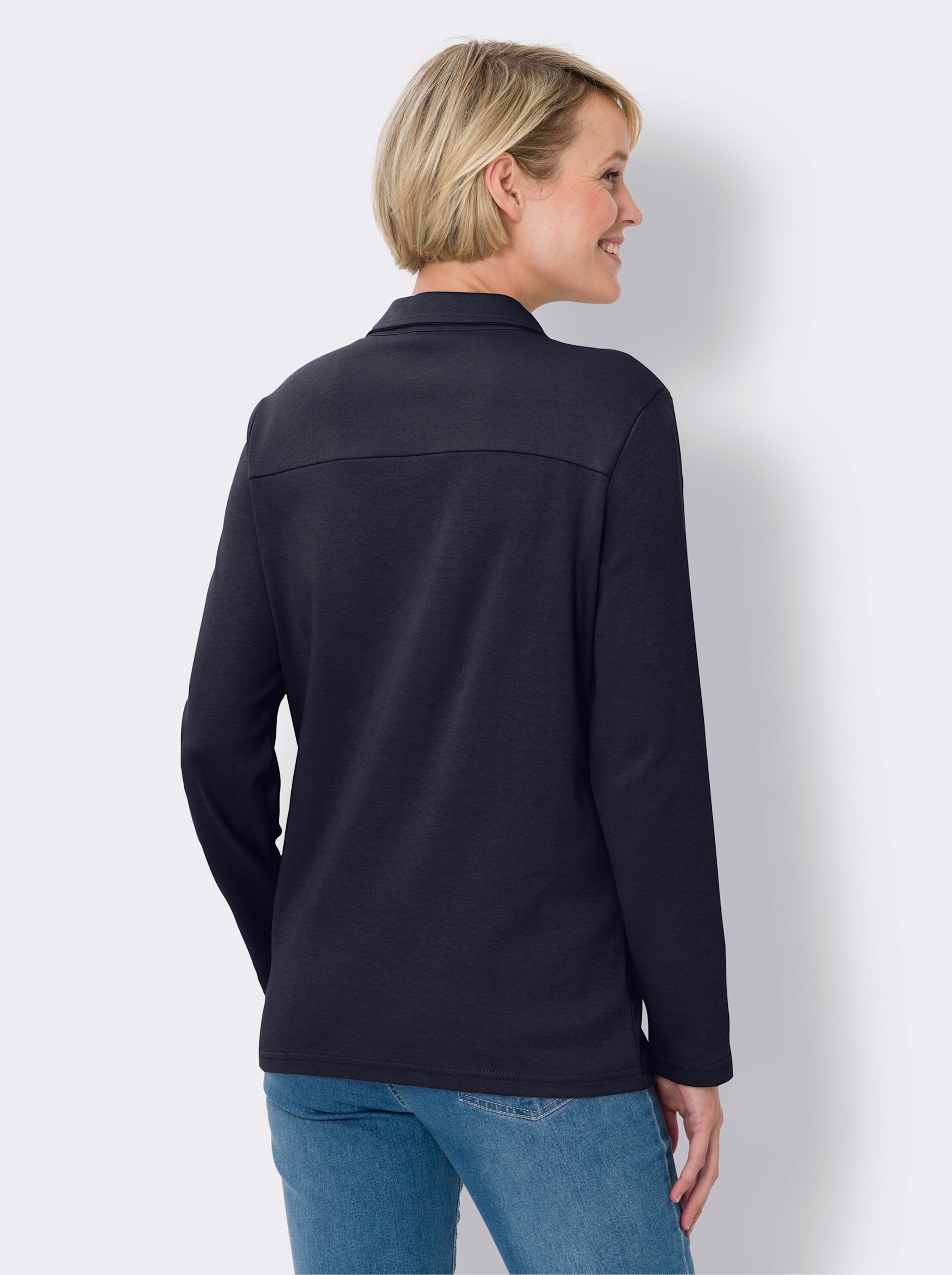 Shirtjacke in weicher Interlock-Qualität