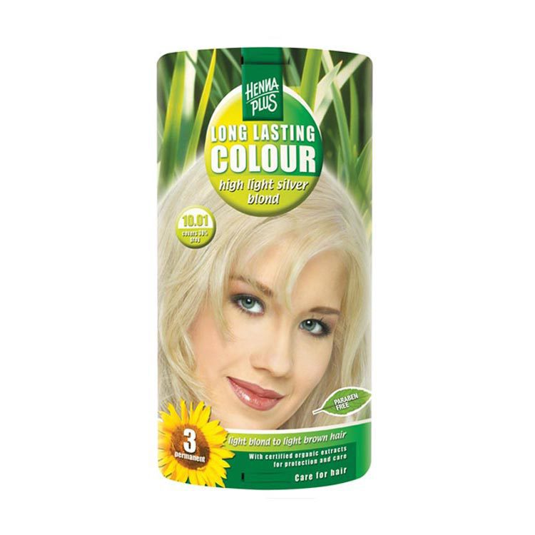 Hennaplus Long lasting Colour 10.01 Silver Blond 100ml