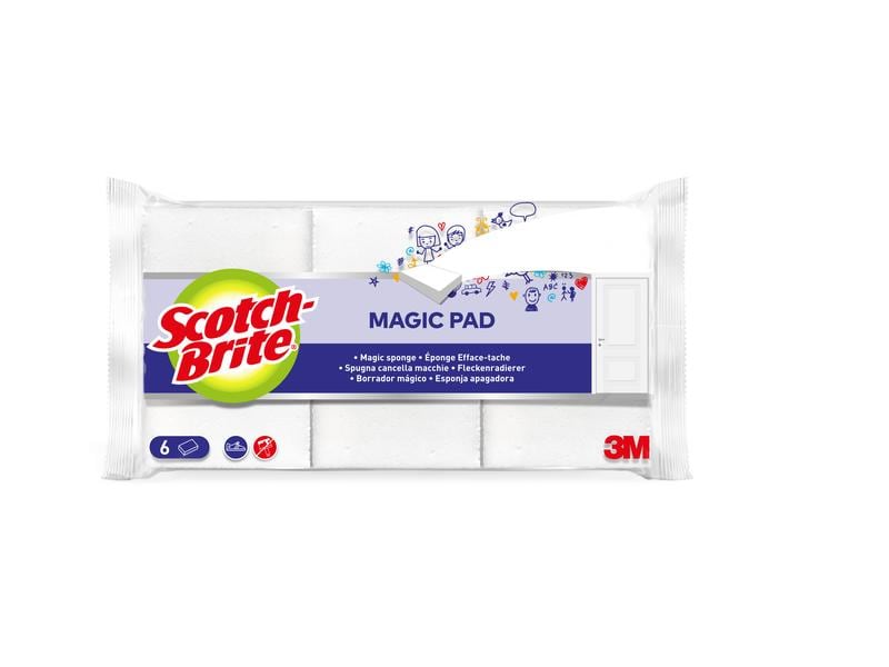 Scotch-Brite Flecken-Radierer Scotch-Brite 6 Stück Reinigungsschwamm