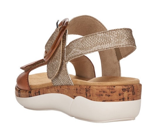Remonte Keilsandalette  , Sommerschuh, Riemchensandale, praktische Klettverschlüsse