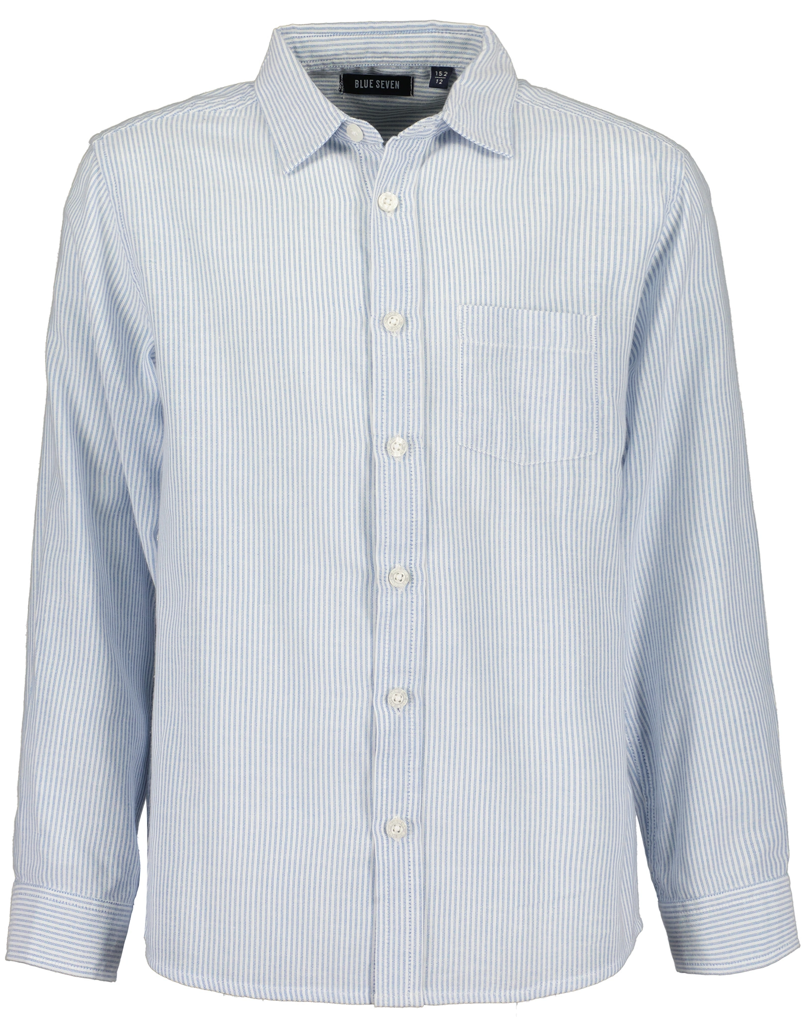 Langarmhemd CLASSIC gestreift in hellblau