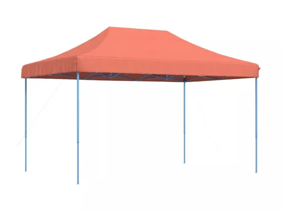 Tente réception pliable escamotable terre cuite 440x292x315 cm