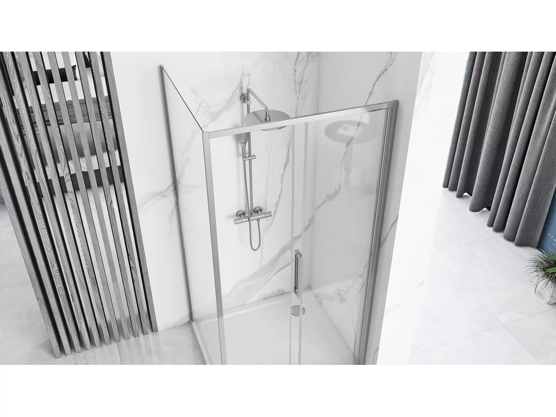 Cabine De Douche Rea Rapid Slide 130X90 Chrome