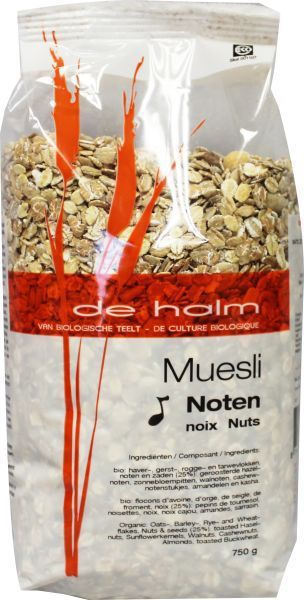 De Halm Muesli noten 750g