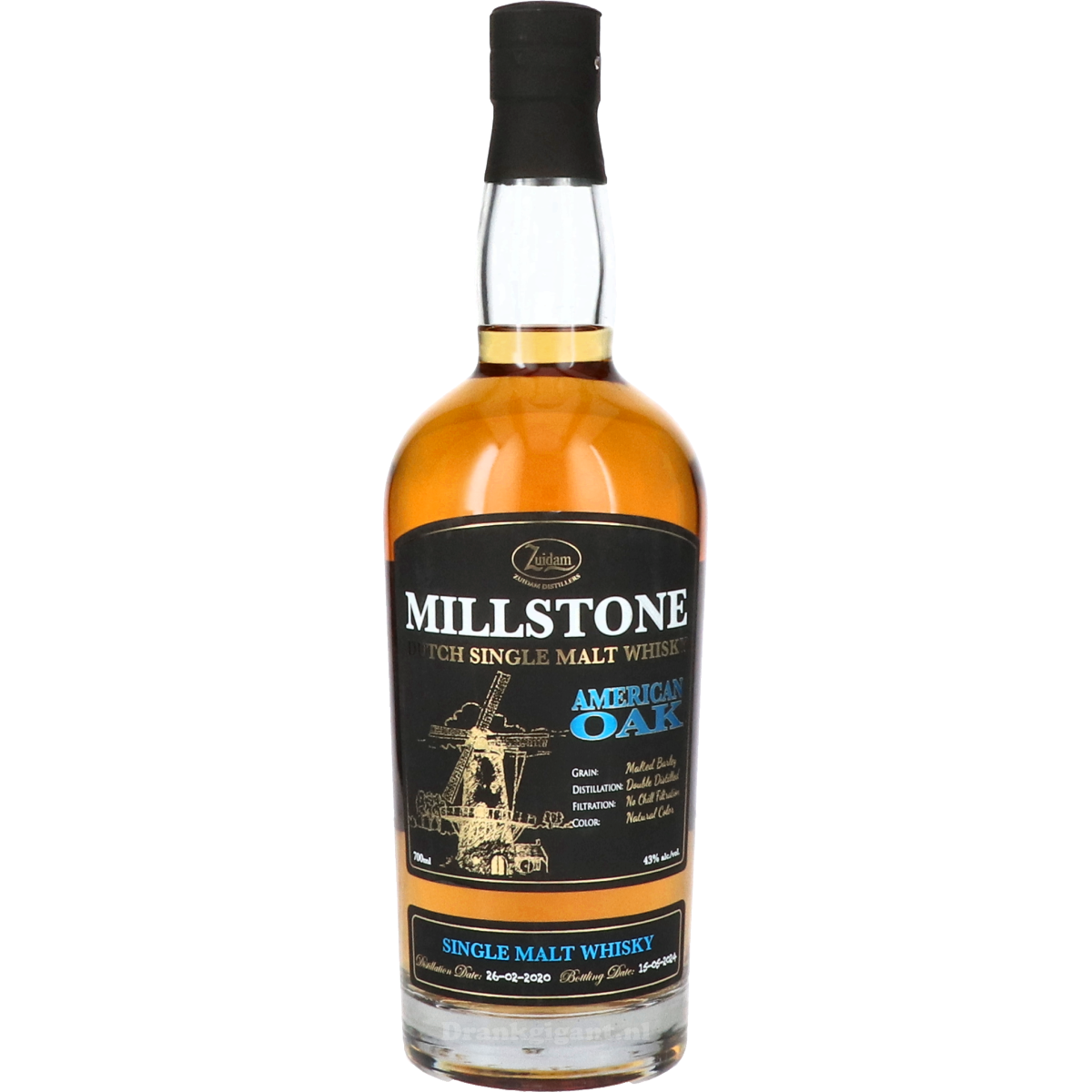 Zuidam Millstone American Oak 70 cl