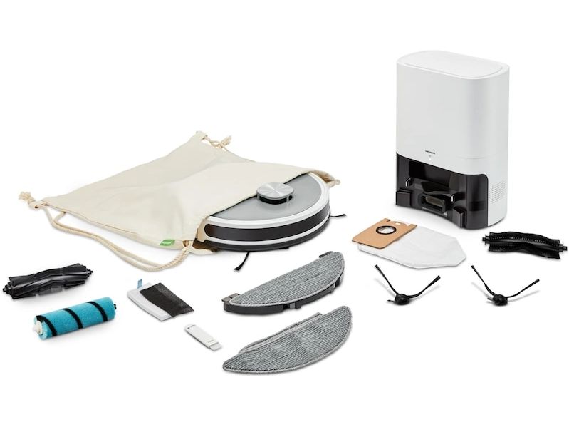 Medion Saug- und Wischroboter X21 mit Absaugstation Saugroboter mit Wischfunktion