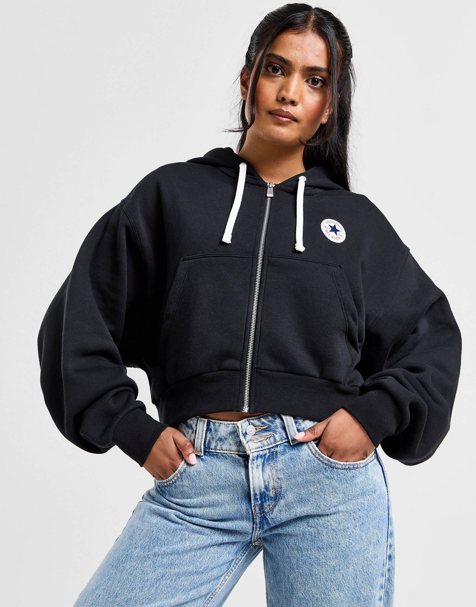 Converse Sweat à Capuche Zippé Retro Chuck Taylor Femme