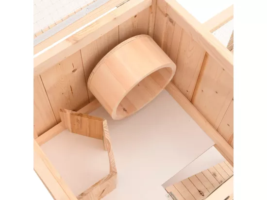 Cage à hamster 81x40x60 cm bois massif de sapin