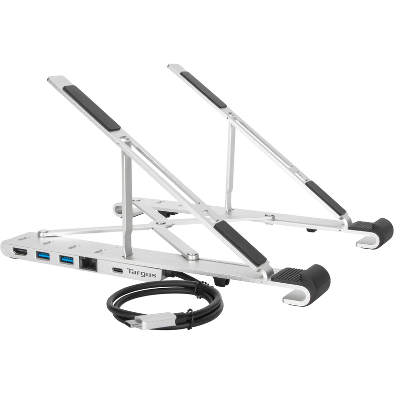 Targus Laptopständer Portable Stand, USB-C, silber