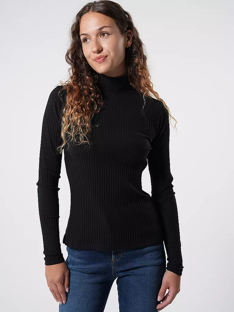 HUGO Langarmshirt DRIZA schwarz
