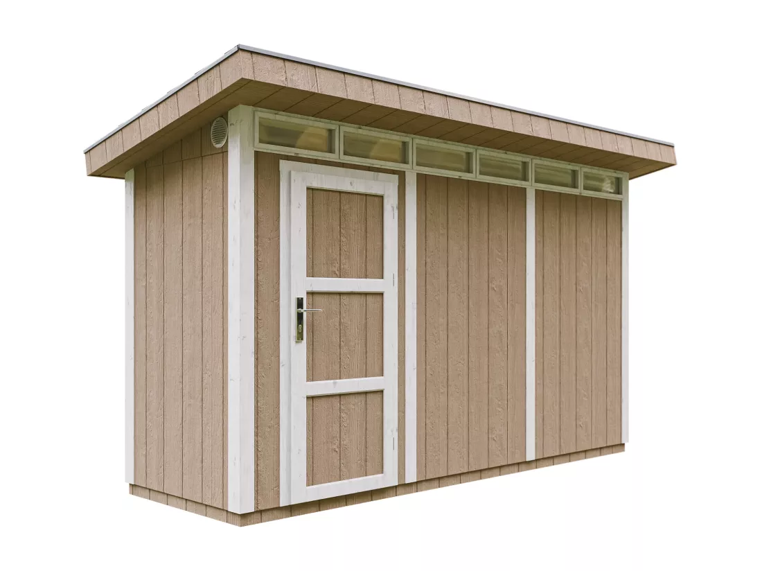 Abri de Jardin Qualité Premium 4m² /L161xL412xH239 cm - Timbela M902-TERRA BROWN
