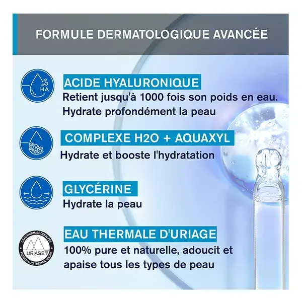 Água Termal Uriage em Gel Hidratante para Pele Normal a Mista 40ml