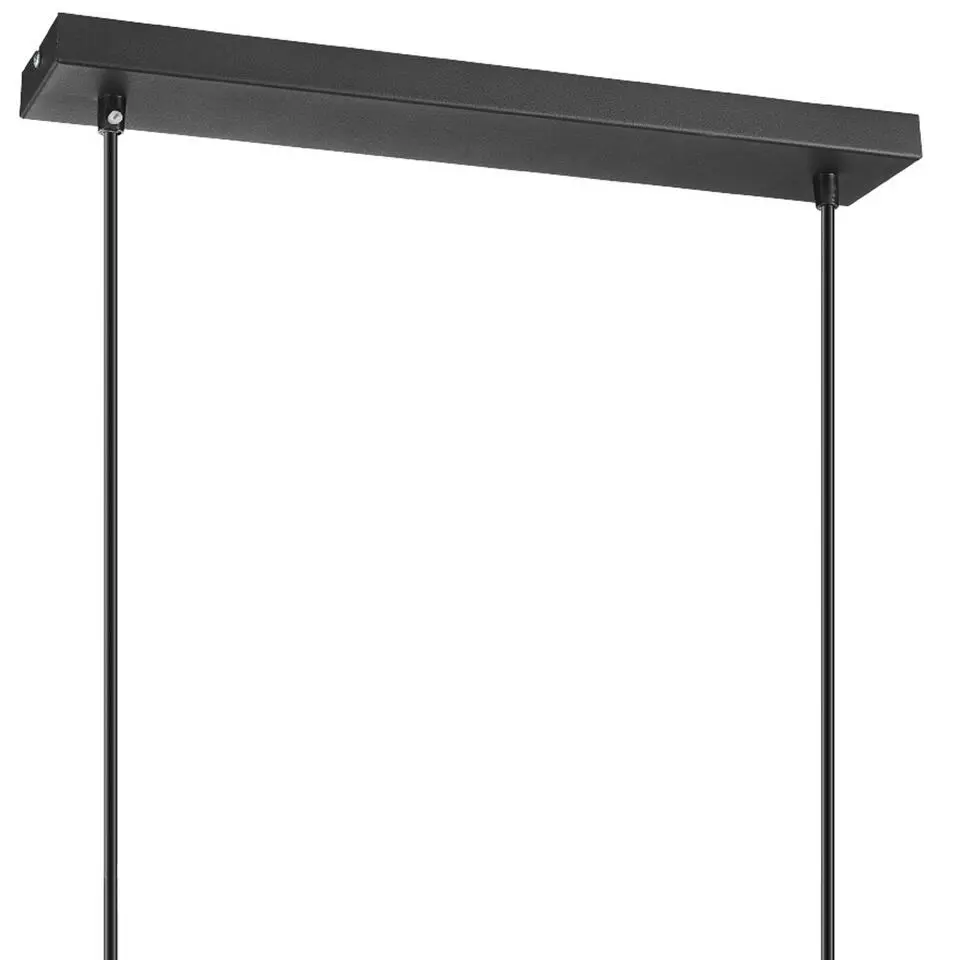 EGLO Eldrick Hanglamp - 4xE27 - 85 cm - industrieel - Staal - Zwart