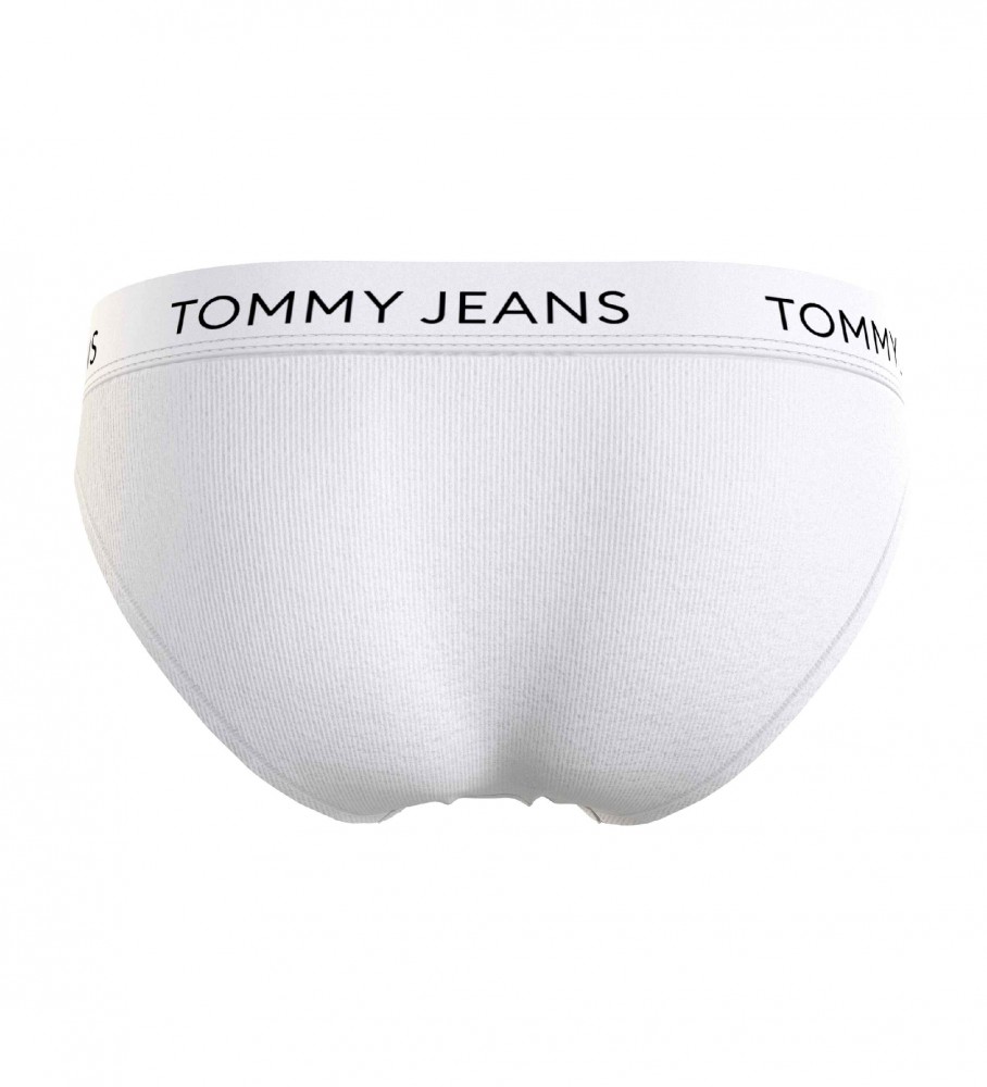 Cuecas brancas com o clássico logotipo da Tommy Jeans