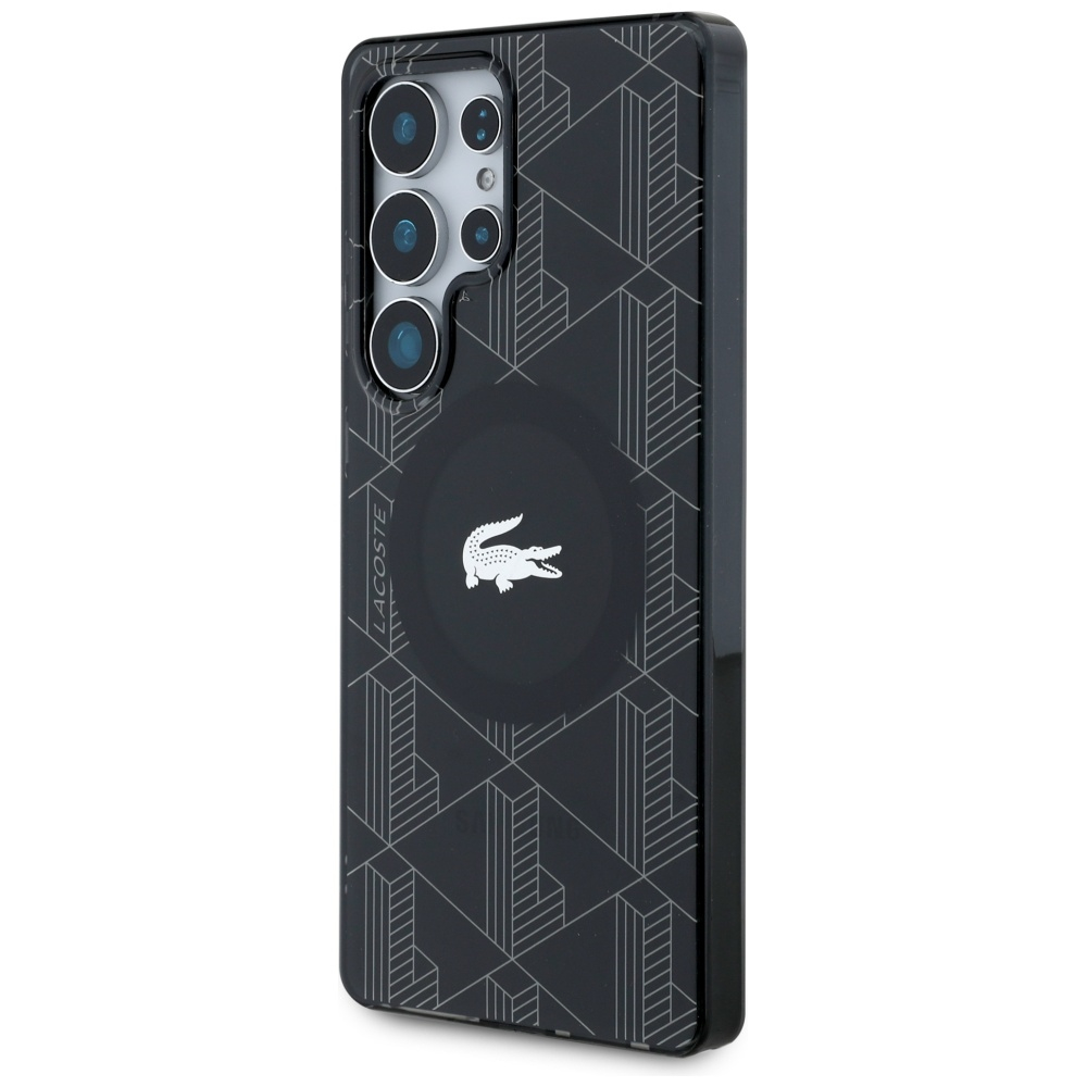 Samsung Galaxy S25 Ultra Hardcase Hülle Monogram Logo MagSafe-Modul (LCHMS25LUBSK) - Schwarz