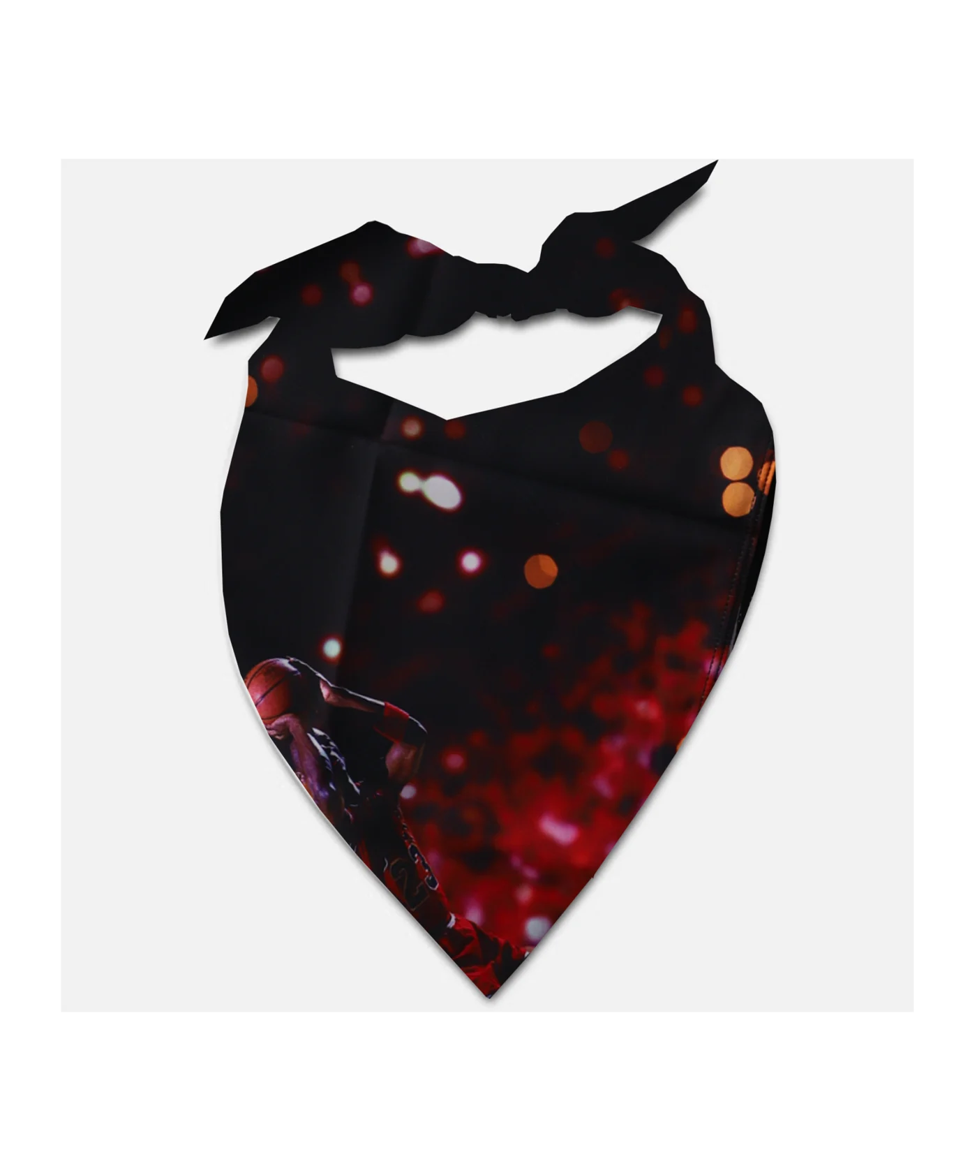 Jordan Bandana Stirnband Schwarz Rot Gold F926