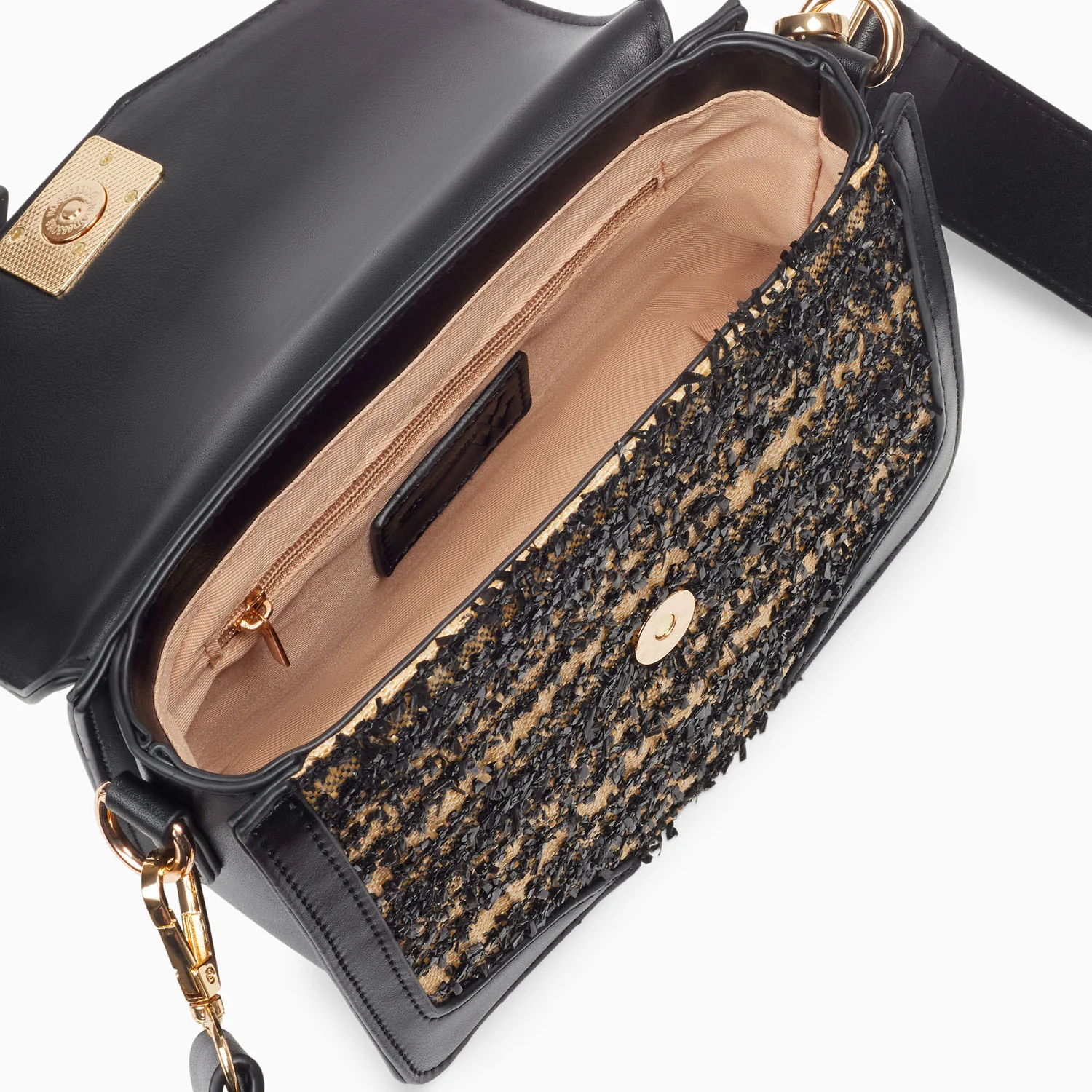 Sacs-Petit sac cartable Aline noir et beige