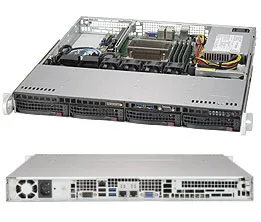 Supermicro SC813M FTQC-350CB2 - Rack-monterbar 1U - ATX - SATA/SAS - hot-swap 350 Watt - sort