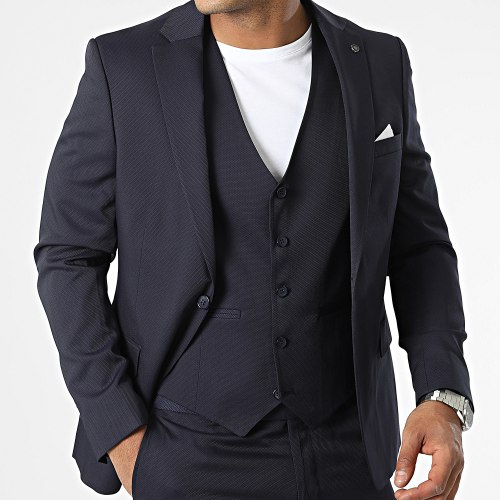 Costume 3 Pièces Bleu Marine