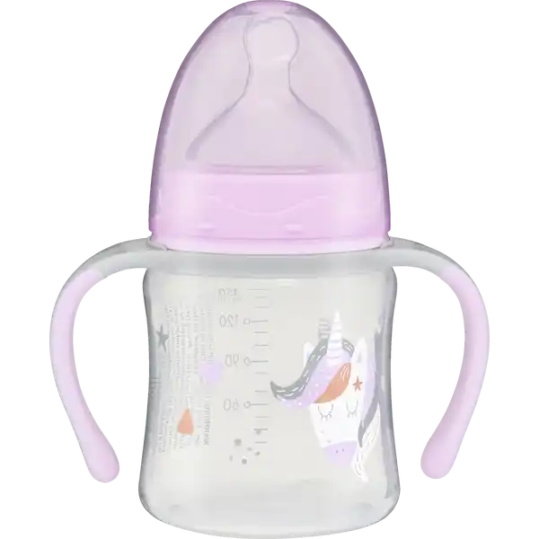 Weithals-Trinklernflasche Einhorn 150 ml