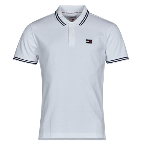 Tommy Jeans - TJM CLSC TIPPING DETAIL POLO - Blanc