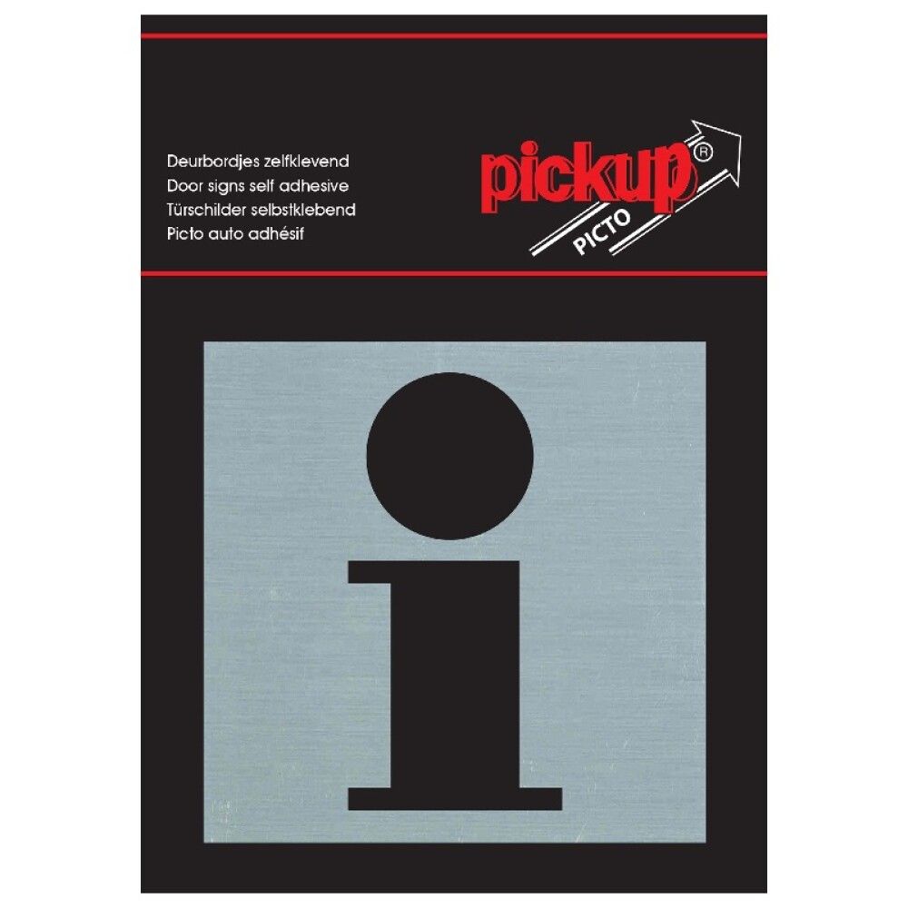 SKILT PICKUP INFORMASJON 80X80MM
